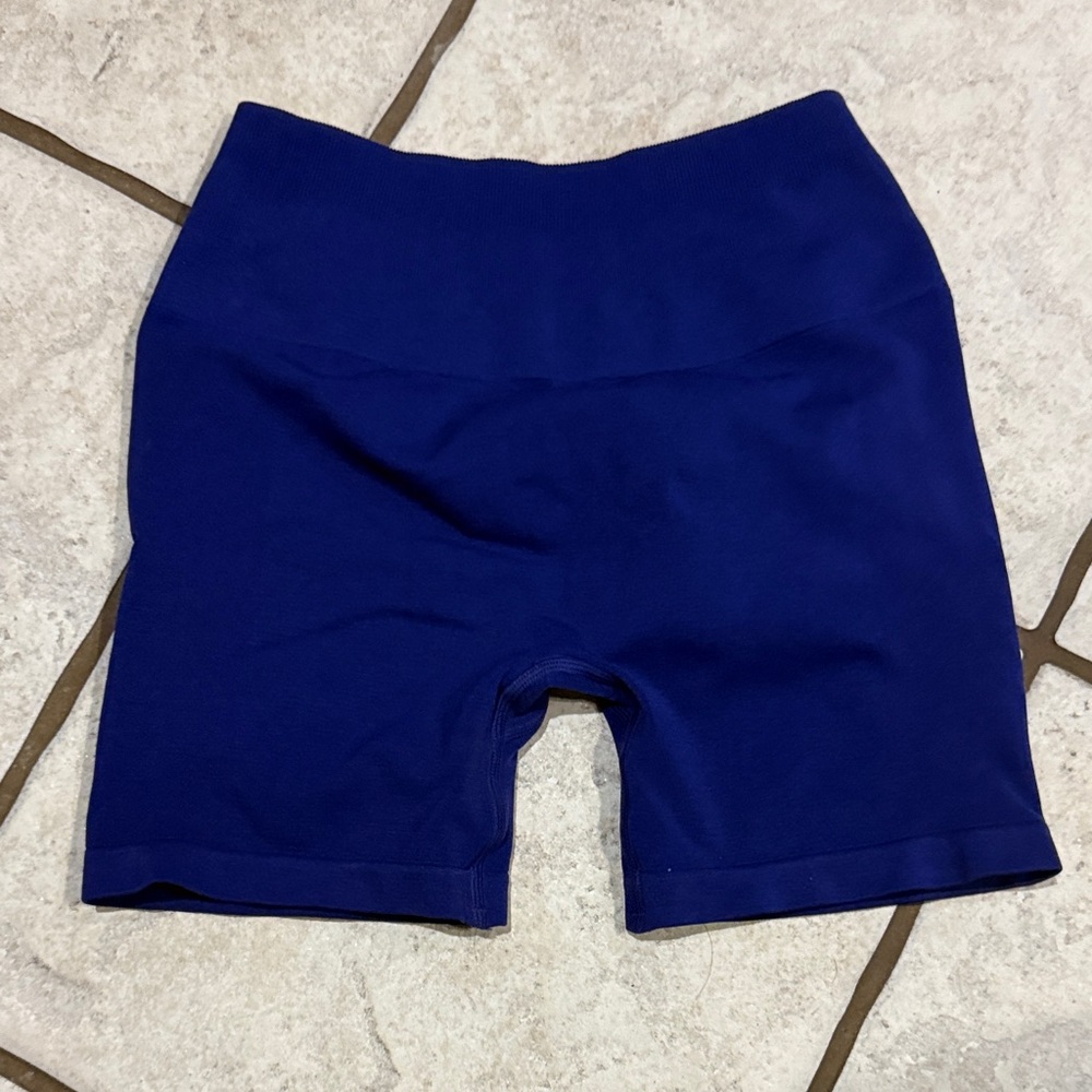 Alphalete Women's Deep Blue Bike Shorts